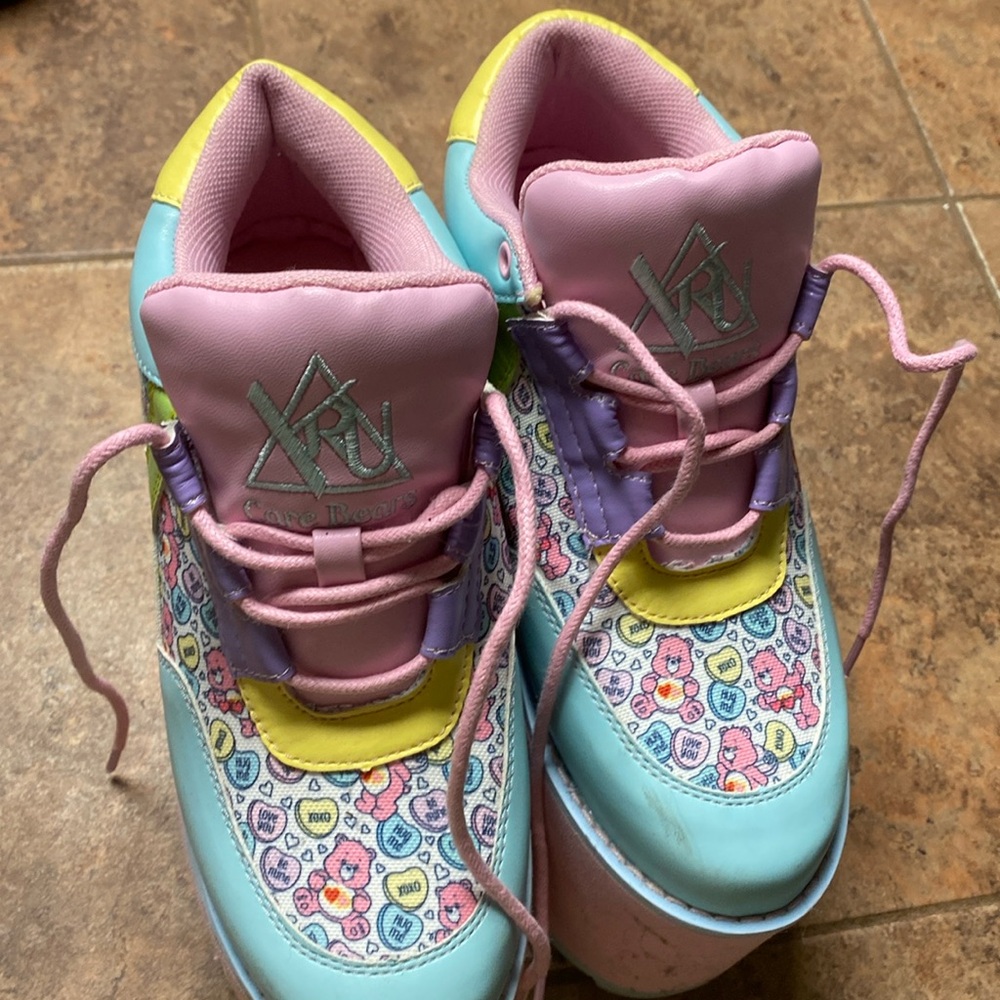 Care Bears platform shoes. Worn.